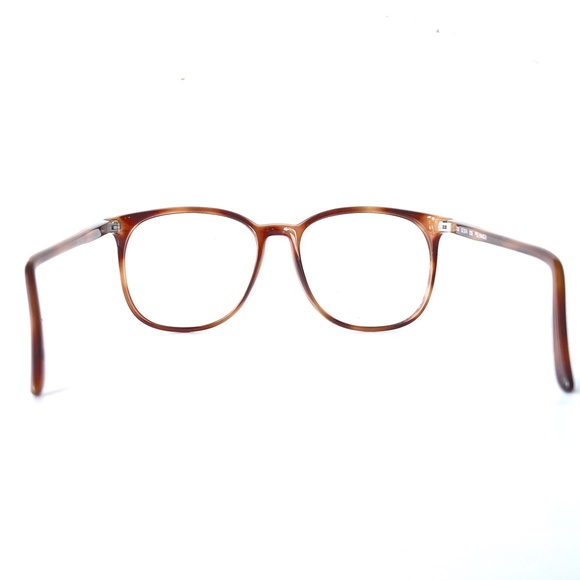 Vintage Eyeglasses LOGO Paris 70s Caramel Latte Eyeglass France NOS - Picture 5 of 14